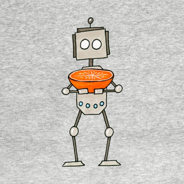 Orange Robot by CuteBotss